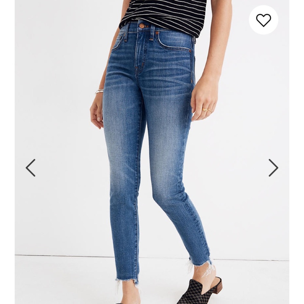 Madewell 9” High Rise Skinny Crop Jeans